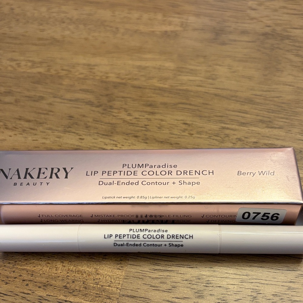 Nakery Beauty Berry Wild Lip Peptide Color Drench Dual Ended Contour and Shape